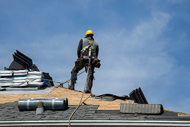 Professional Gutter Installation technician working in Friendship, WI